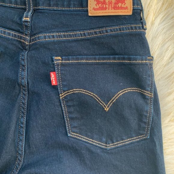 Levi’s 721 High Rise Skinny Jeans Dark Blue Sz 29 - Picture 5 of 6